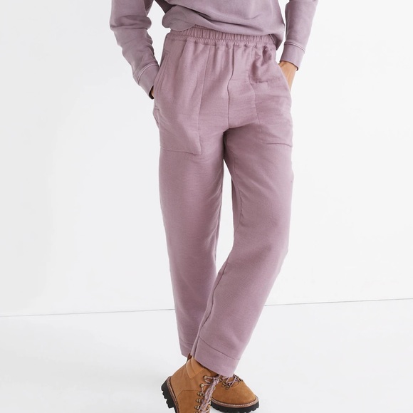 19. Madewell Purple Straight Sweatpants with Soft Stretchy Fabric - Picture 1 of 7